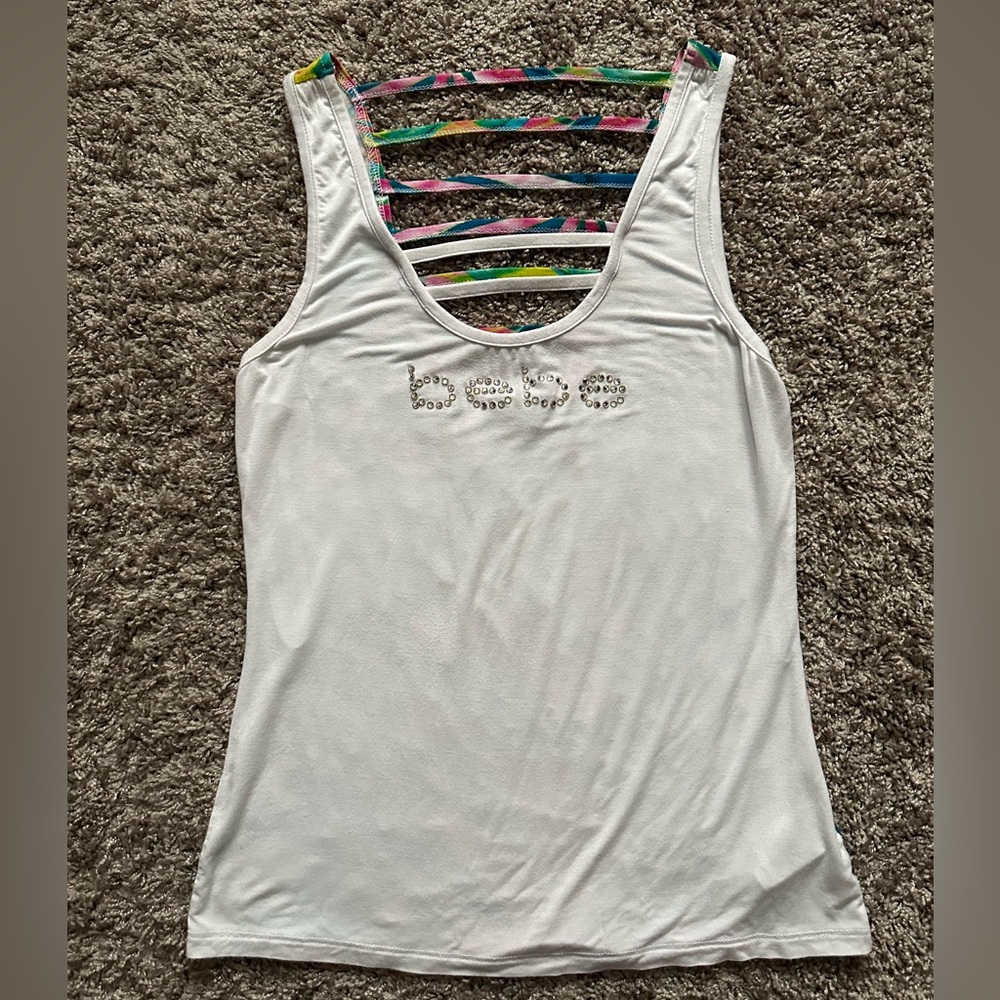 Bebe Tank Top with Swarovski Crystals